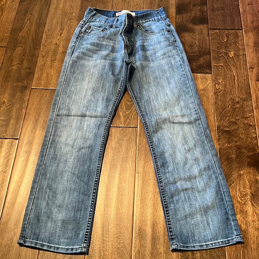 Boys size 14, 505 Regular Levi’s blue denim jeans